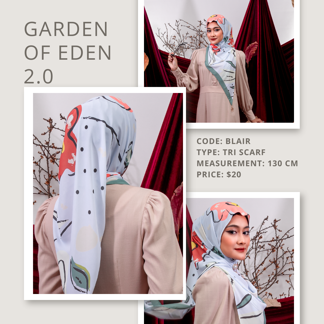 Garden of Eden Tri Scarf