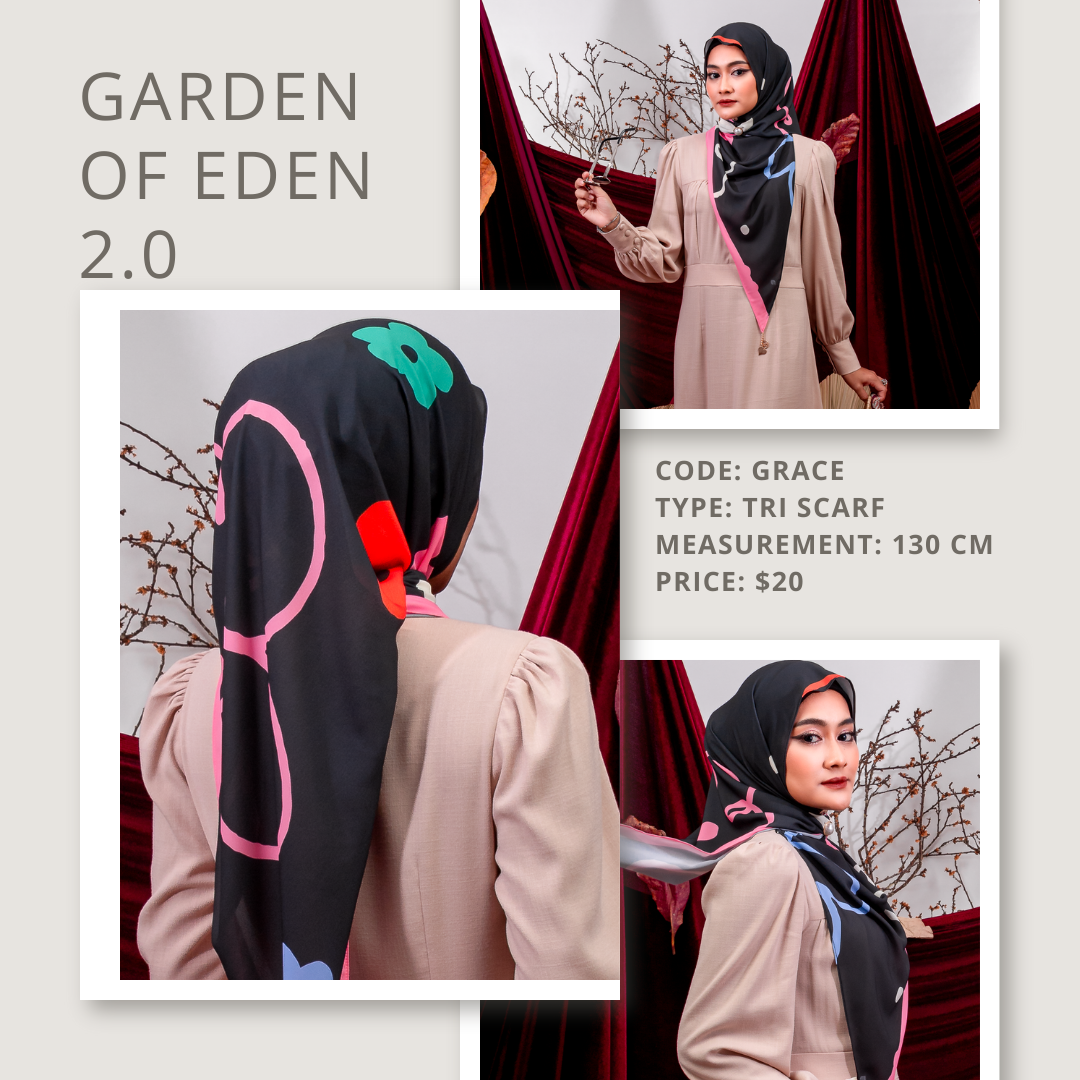 Garden of Eden Tri Scarf