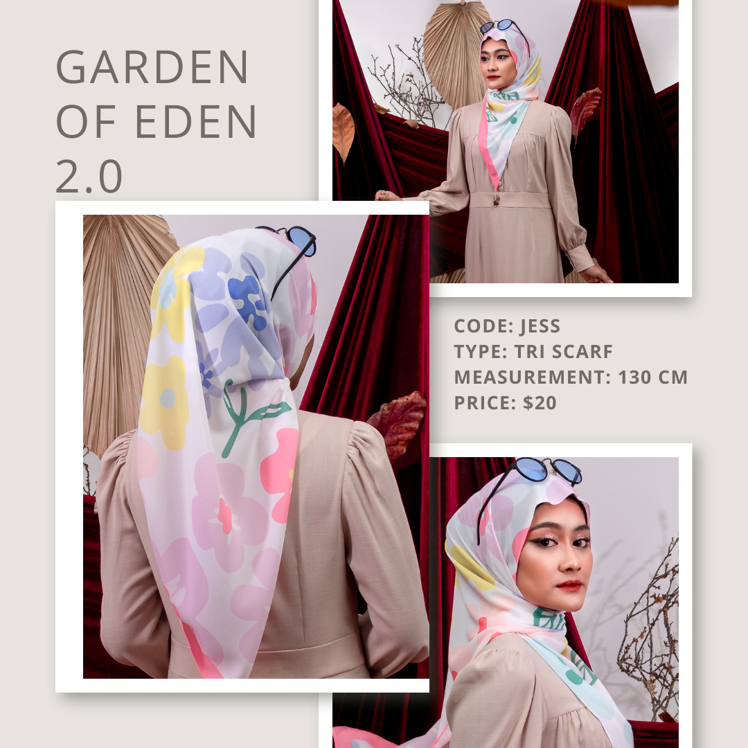 Garden of Eden Tri Scarf