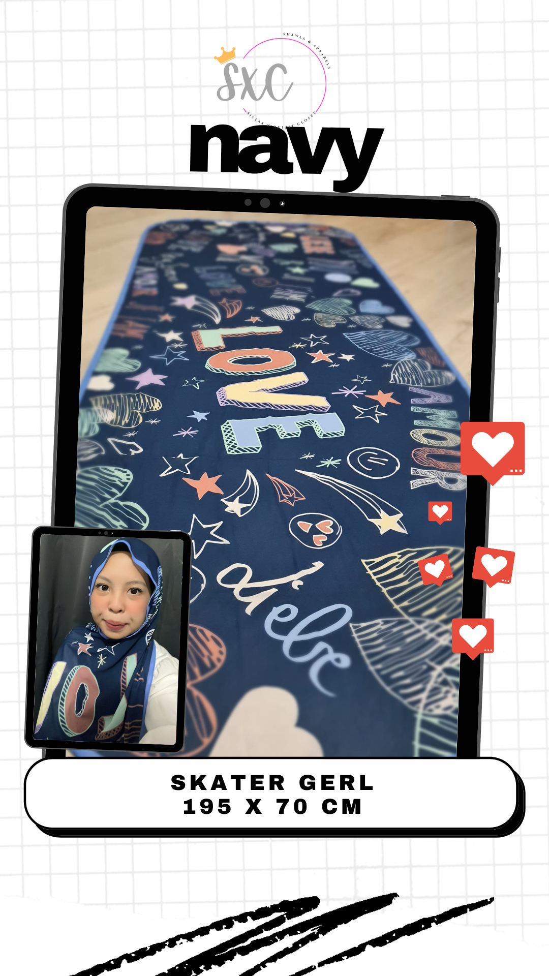 Skater Gerl, Long Shawl