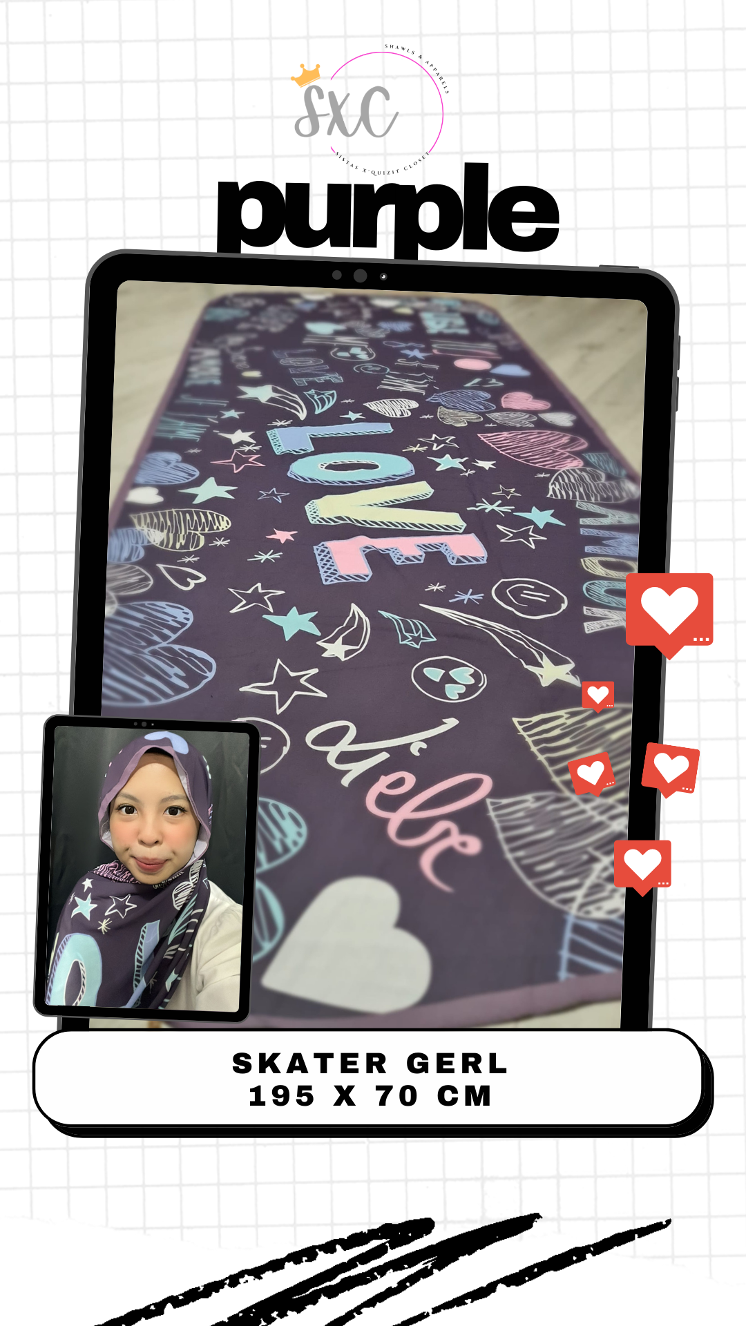 Skater Gerl, Long Shawl