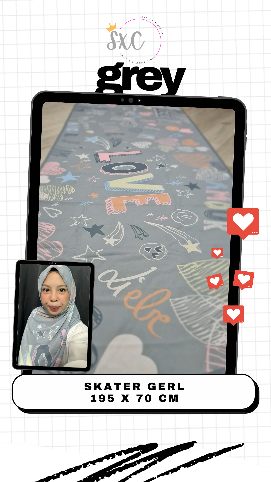 Skater Gerl, Long Shawl