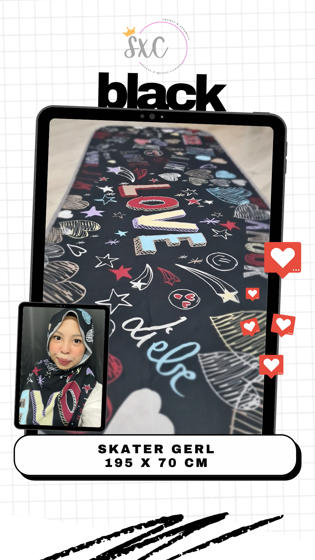 Skater Gerl, Long Shawl