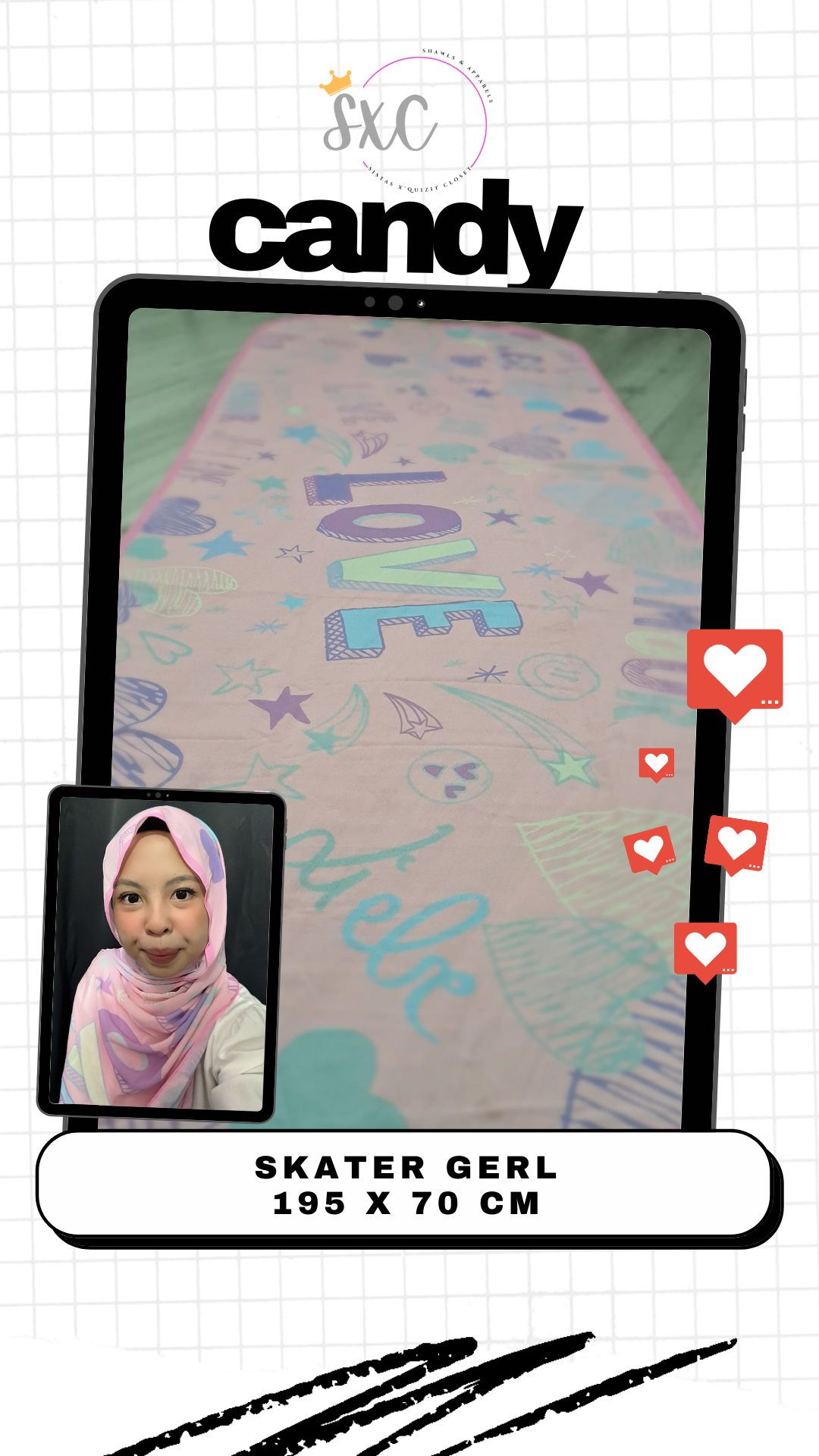 Skater Gerl, Long Shawl