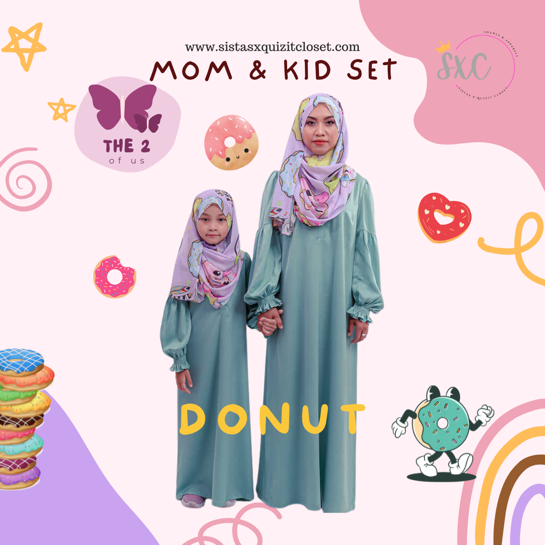 The Two of Us - Mom & Kid Instant Shawl