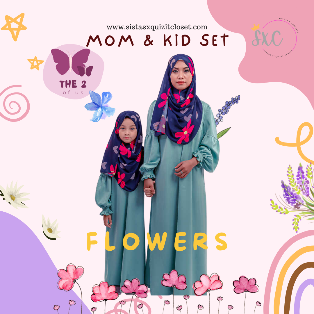 The Two of Us - Mom & Kid Instant Shawl