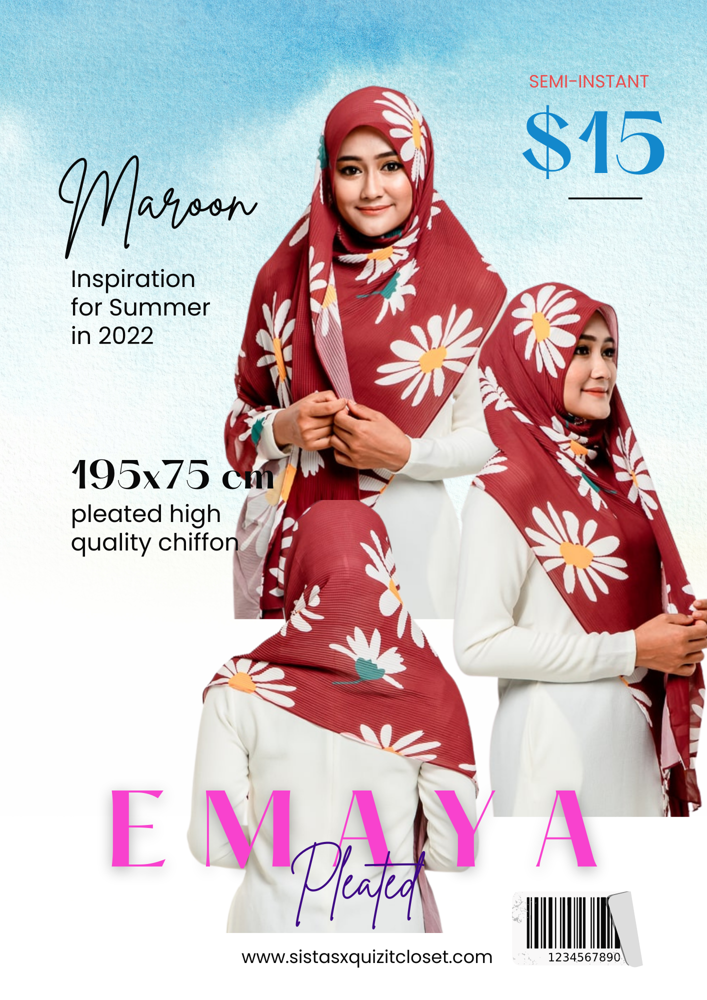 Emaya, Pleated