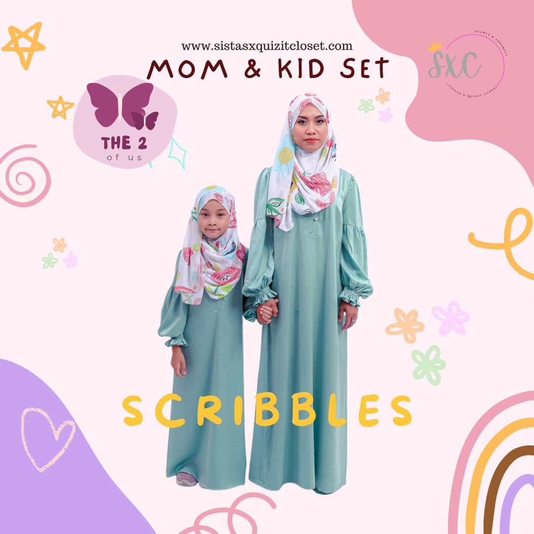 The Two of Us - Mom & Kid Instant Shawl